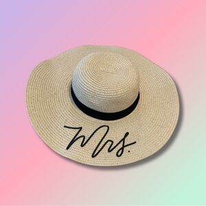 Mrs. Tan Straw Sunhat Bachelorette Party Bridal Shower Bride to be Gift 👒